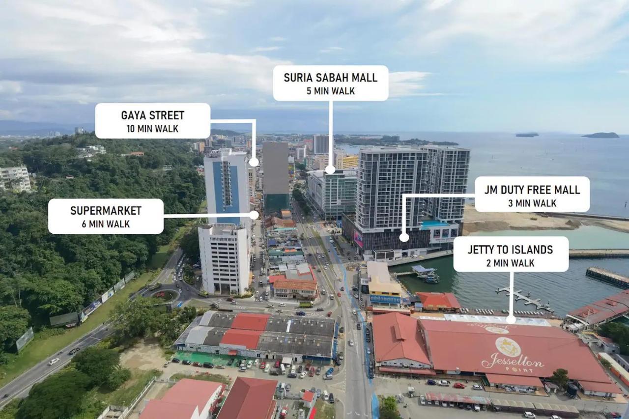 Jesselton Quay Sea View Hotel โกตาคินาบาลู ภายนอก รูปภาพ